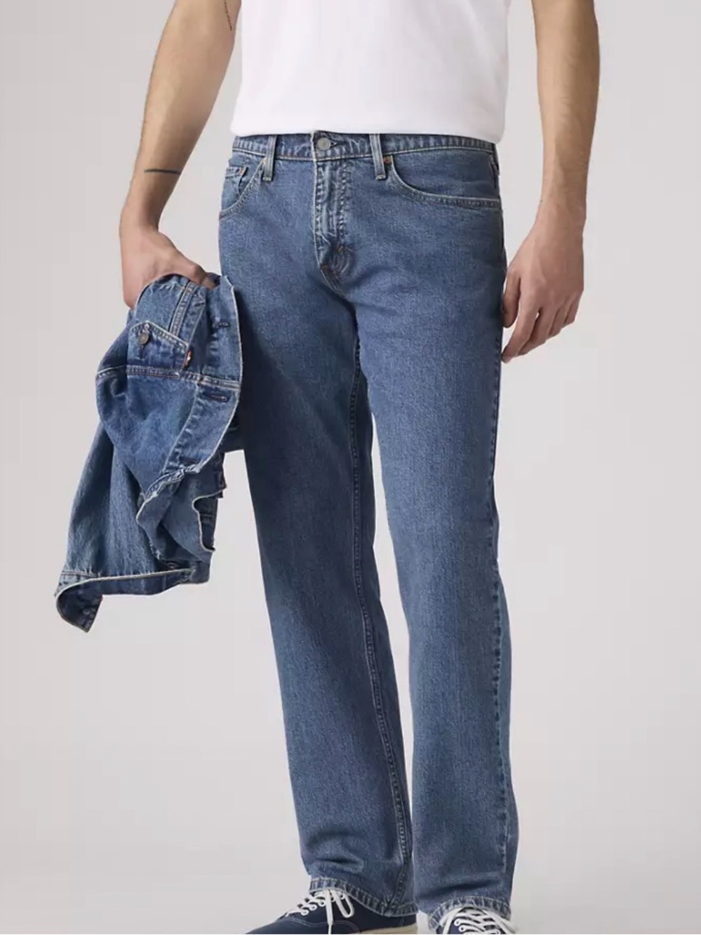 Levi’s 559 Relaxed Straight Stretch Fit Men's Blue Jeans Medium Wash - 38 x 34